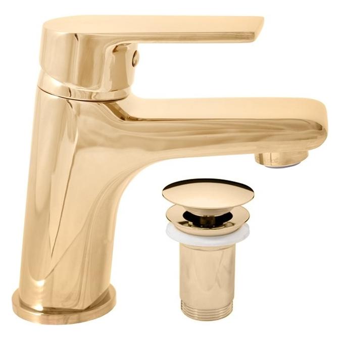 Domoletti BASIN MIXW/POP-UP WASTE GOLD DCO127.5KZ (DCO127.5KZ)