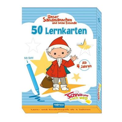 Trötsch Unser Sandmännchen Lernkarten Schreib und wisch weg mit Stift, von , Trötsch Verlag GmbH & Co. KG, 978-3-96552-139-1