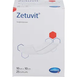 Zetuvit Saugkompressen Steril 10x10cm 25 ST