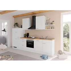 Küchenblock IBZ ohne Geräte ca. 330 cm Weiß