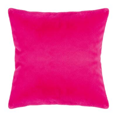 Dekokissen PAD "GAZELLE", pink (pink, unifarben), B:50cm L:50cm, Polyester, Dekokissen_Sitzkissen_Kissenhüllen, Samtweich mit edler Schimmer-Textur