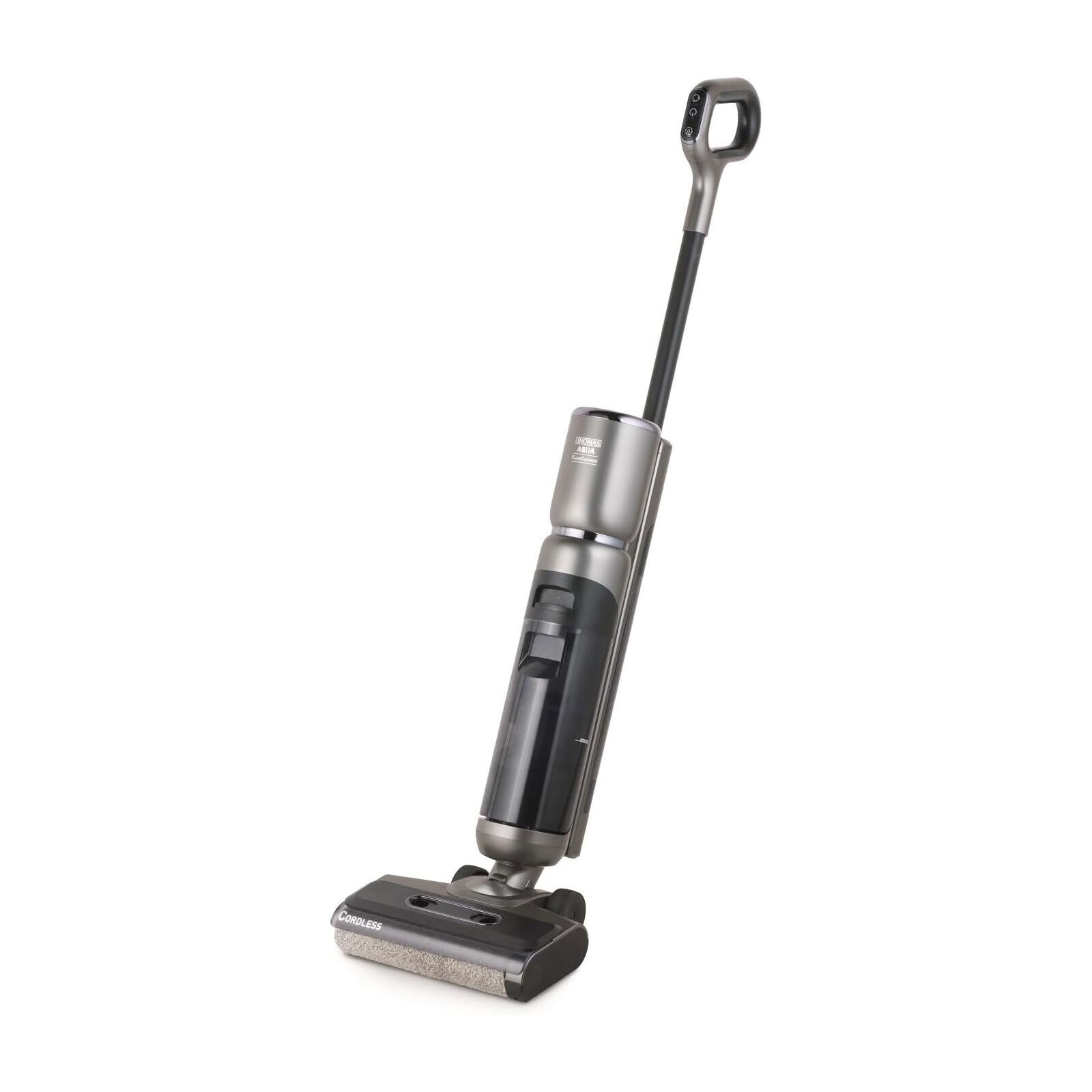 Thomas AQUA FloorCleaner, Standstaubsauger, Beutellos, Grau, 0,75 l, 0,72 l, Trocken&Nass