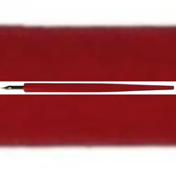 Standardgraph KN-108 Federhalter mit Feder HI-801, Holz, rot