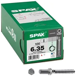 SPAX Betonschrauben »S-CSA+ Außengewinde« 6 x 35 mm 100 Stück