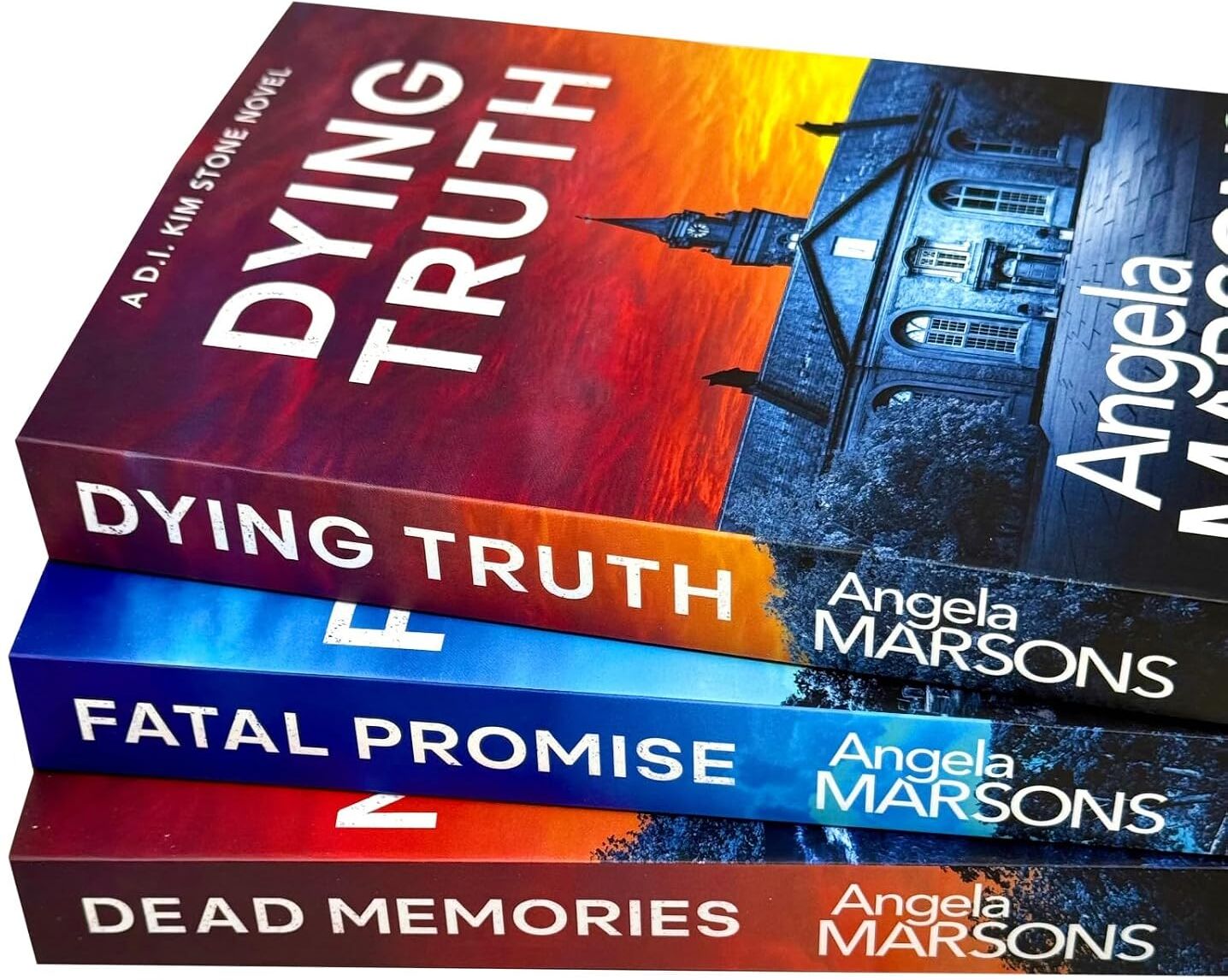 Bookouture Detective Kim Stone Series 8-10 Collection 3 Books Set By Angela Marsons (Dying Truth, Fatal Promise and Dead Memories)