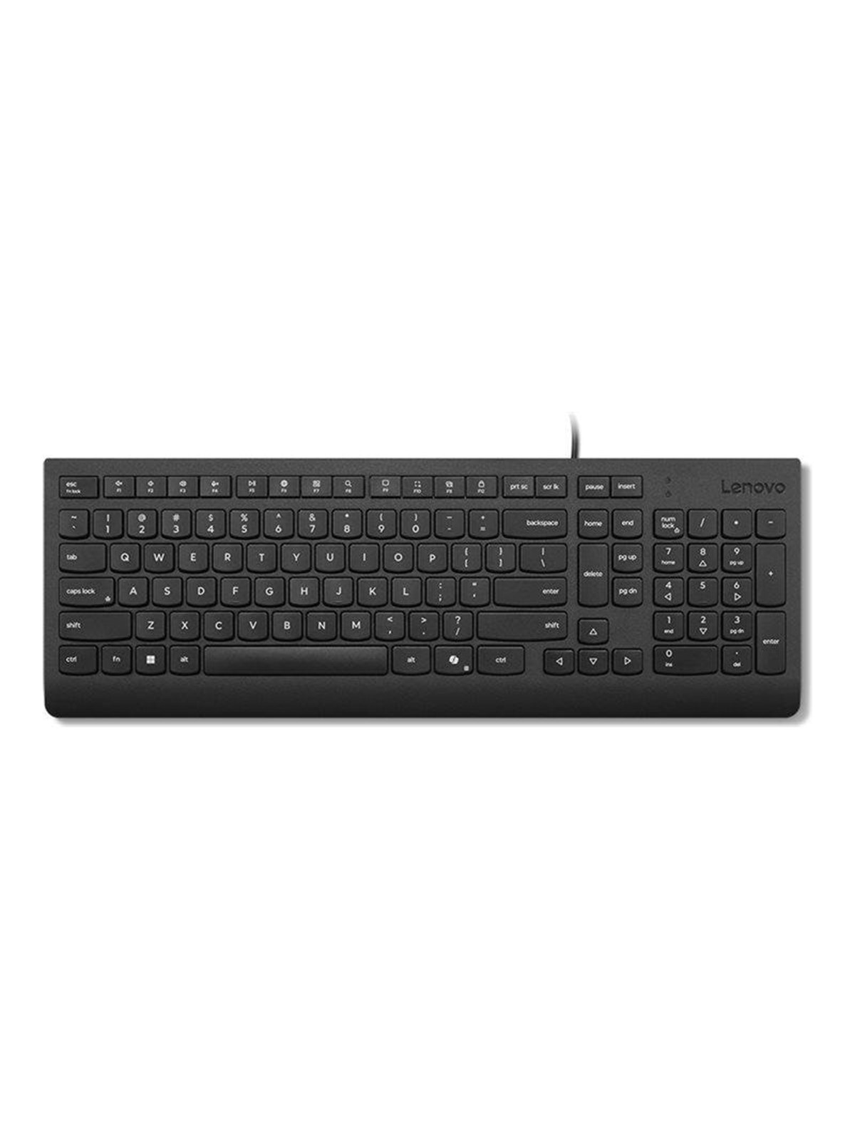 Lenovo Essential - keyboard - 2.5-zone layout - QWERTZ - German - black Input Device - Tastatur - Deutsch - Schwarz