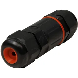 Kabelverbinder, 78x26mm, IP68 - wasserdicht, 230V, 3-polig, schwarz