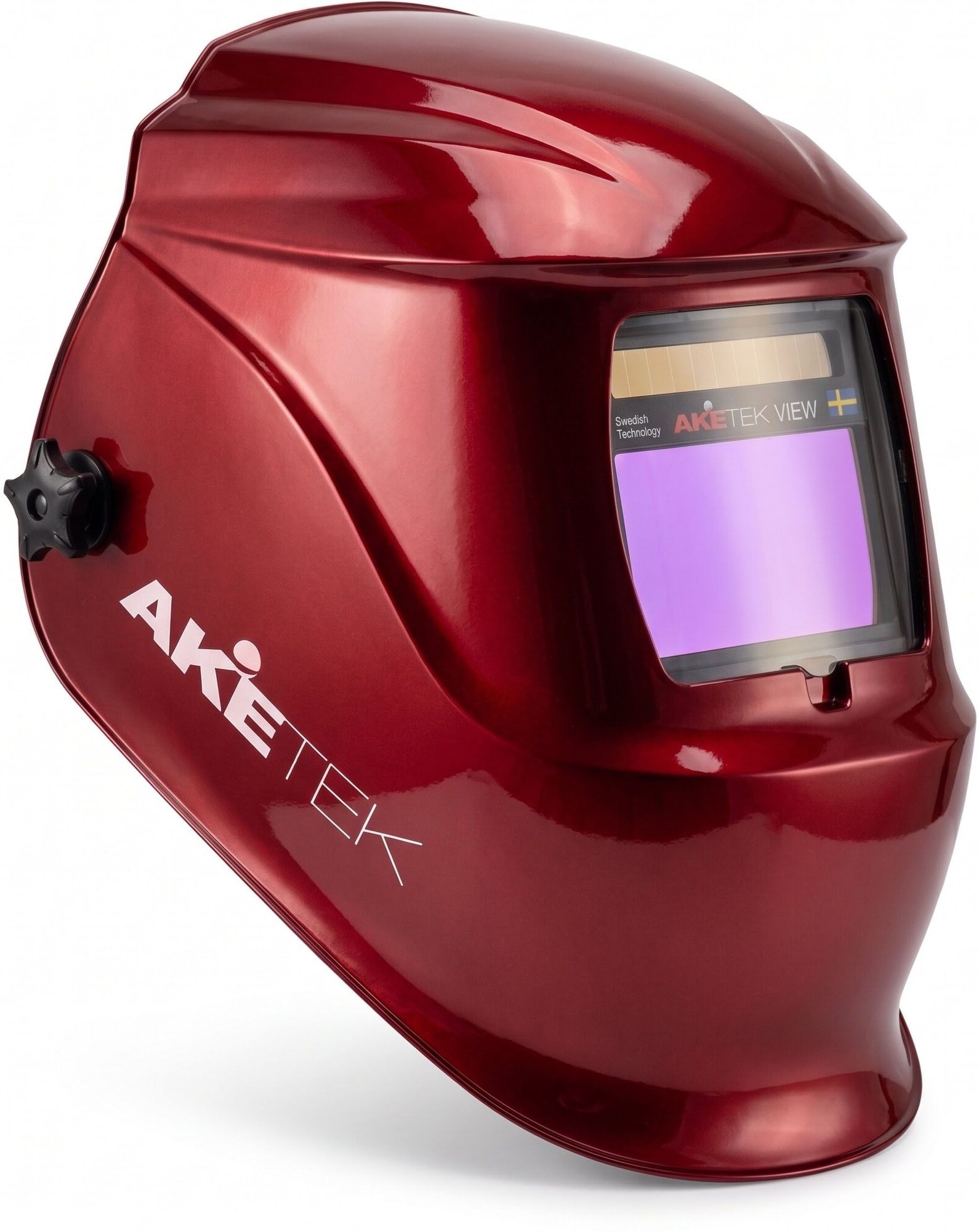 Aketek Svetshjälm VIEW, Rubi Red