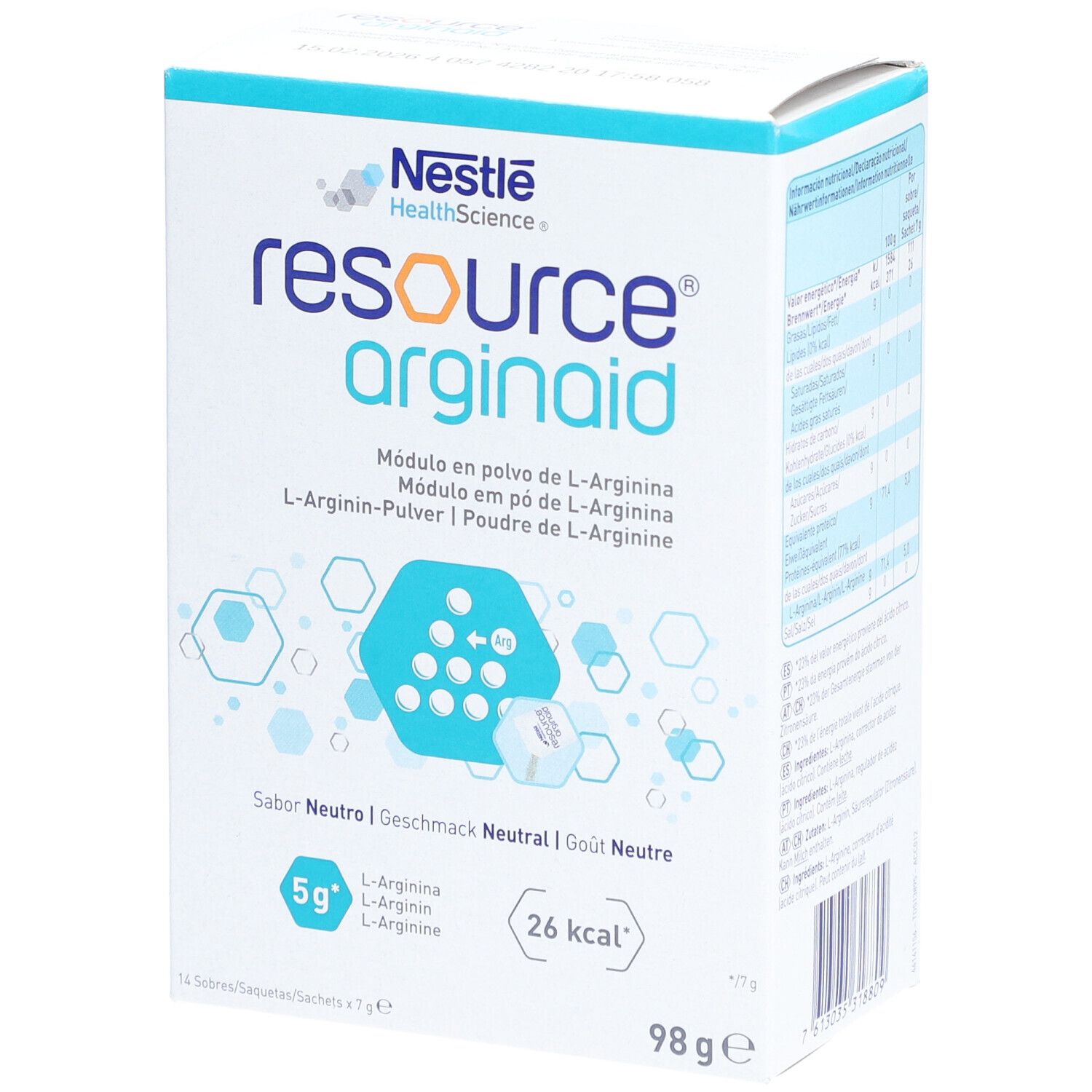 Resource Arginaid 14X7G 1 St Flüssigkeit zum Einnehmen