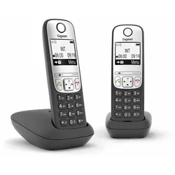 Gigaset A690 Duo - Schnurlostelefon mit Rufnummernanzeige - ECO DECT\GAP - dreiw...