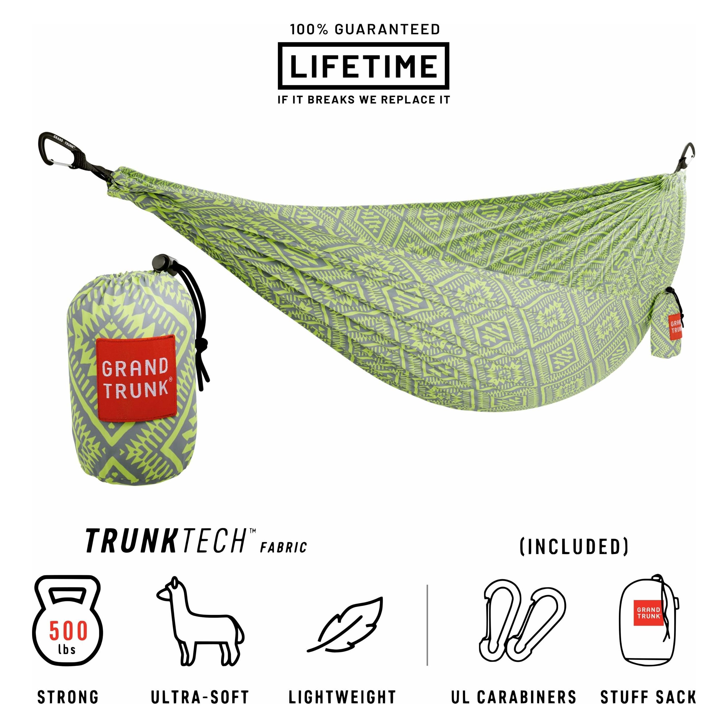 Grand Trunk TrunkTech Double Hammock (green mamba) (TT-MAMBA)