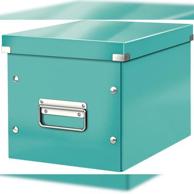 LEITZ Archivbox Click & Store Cube M Hartpappe eisblau Packung mit 6 Stück