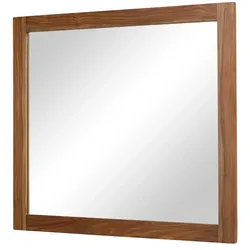 Spiegel  Bricks , holzfarben , Glas,Aluminium,Massivholz , Maße (cm): B: 90 H: 80 T: 2.5