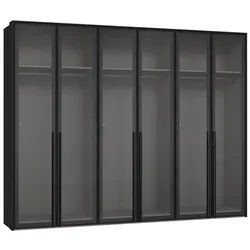 Jutzler Kleiderschrank Liventio 300 x 236 cm Glas Schwarz
