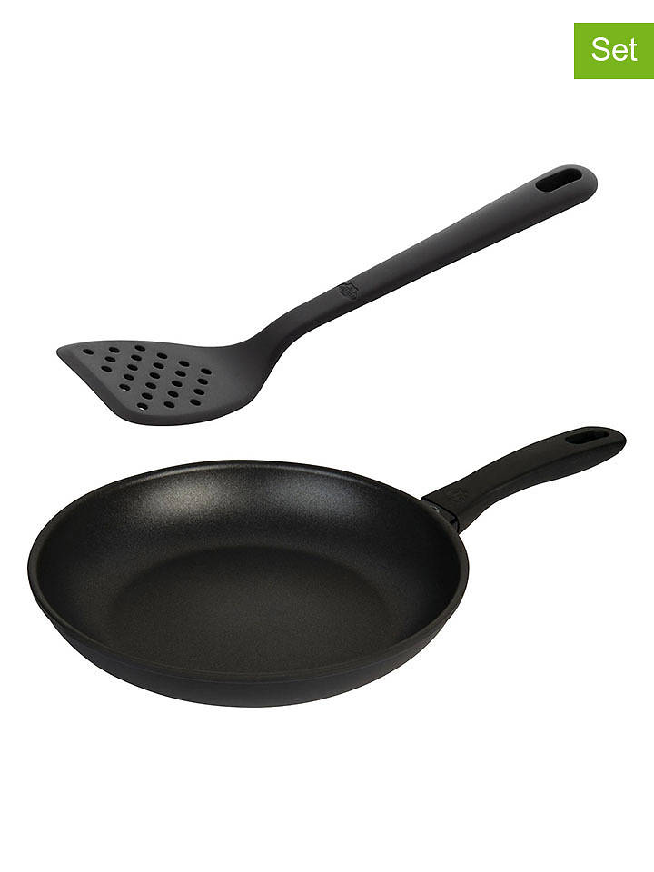 Ballarini 2tlg. Set: Bratpfanne "Avola" in Schwarz - Ø 28 cm - onesize