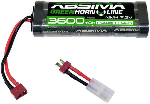Absima Modellbau-Akkupack (NiMh) 7.2V 3600 mAh Zellen-Zahl: 6 Hardcase T-Buchse, Tamiya-Buchse
