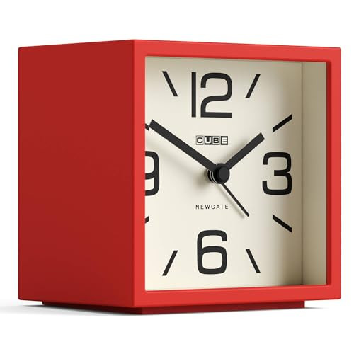 Newgate Cube retro wekker - Rood