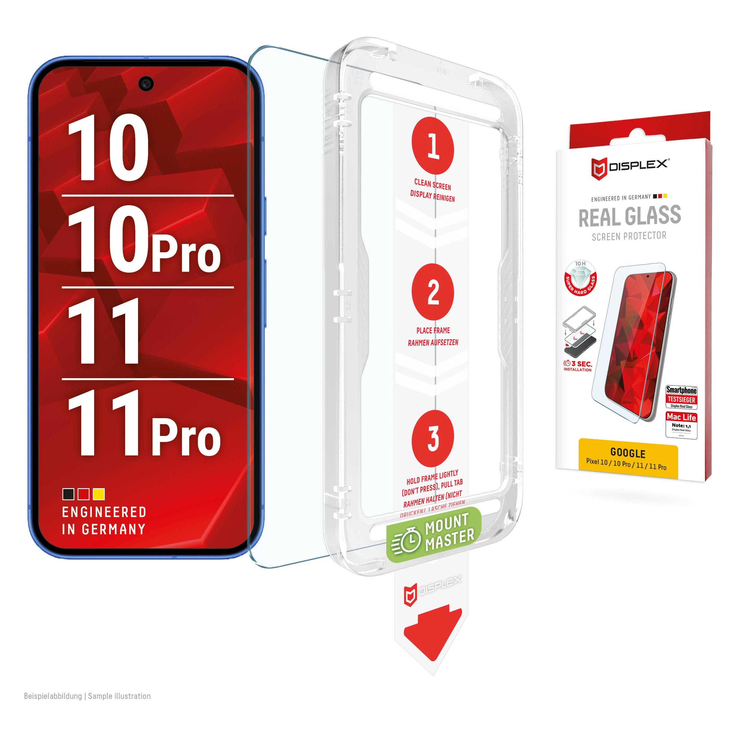 Displex Real Glass mm (1 Stk., Google Pixel 10, Google Pixel 10 Pro, Google Pixel 11, Google Pixel 11 Pro) (02296)
