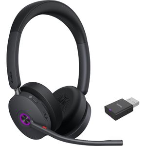 Yealink Headset WH68 Hybrid, Stereo, für Festnetztelefone DECT, USB-C, USB-A, Bluetooth, On-Ear