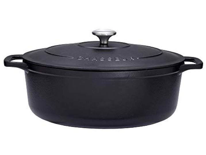 Chasseur - Gusseisen Bräter oval 33 cm - 7,1 L - Schwarz 4733