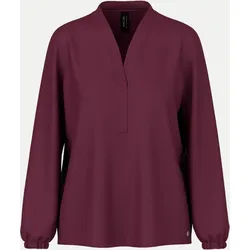 Bluse mit V-Ausschnitt Violett 36
