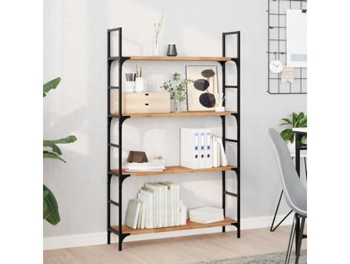 Schweberegale 4 Stk. 80x20x2 cm Massivholz Akazie Ölbehandelt Wandboard Naturholzmuster, feuchtigkeitsresistent, kreative Anordnung, platzsparend, vielseitig einsetzbar