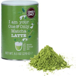 One&Only Matcha Latte, Grünteepulver in Premium Qualität, aus Japan, ideal für Matcha-Latte, 270 g