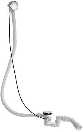 Duravit Ab- und Überlaufgarnitur 790227000001000 zentralen Ablauf, verlängerter Bowdenzugang,chrom