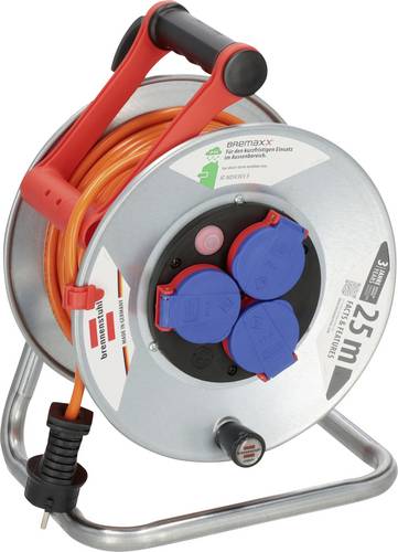 Brennenstuhl 1198740 Kabeltrommel 25m Orange Schutzkontakt-Stecker