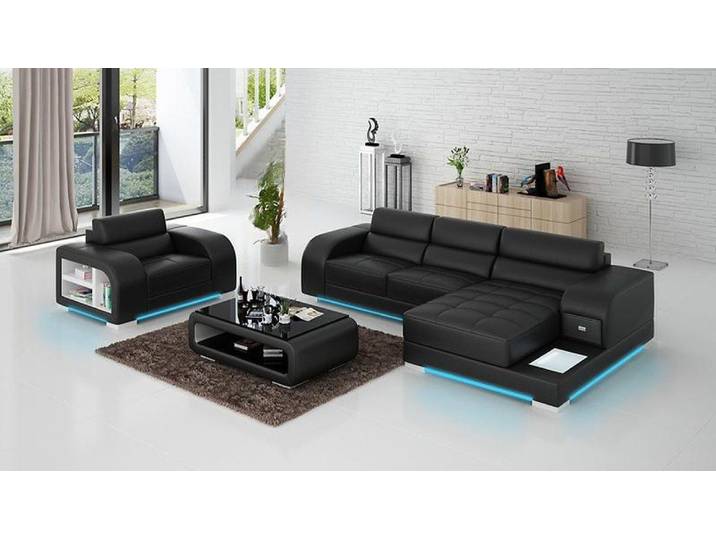 JVmoebel Polstergarnitur Graue Polstermöbel Kombination mit hochwertiger Polsterung, (2-tlg., 3+1 Sitzer Set), Made in Europa
