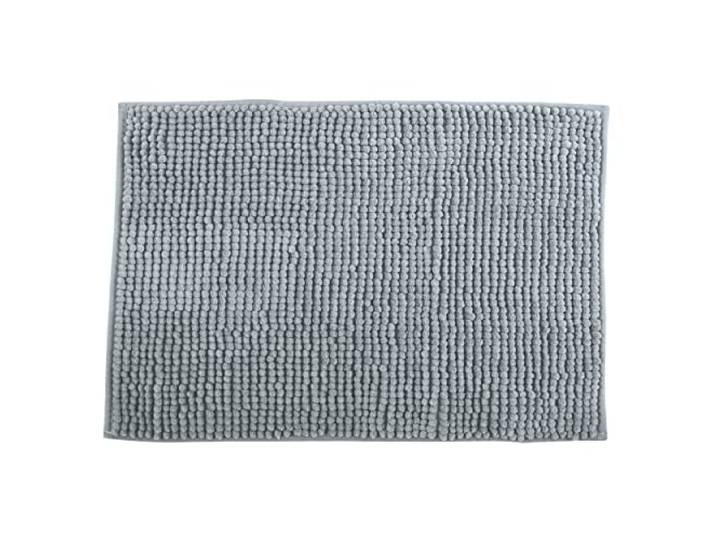 MSV Badteppich Badvorleger Duschvorleger Chenille Hochflor Badematte 50x80 cm – Hellgrau