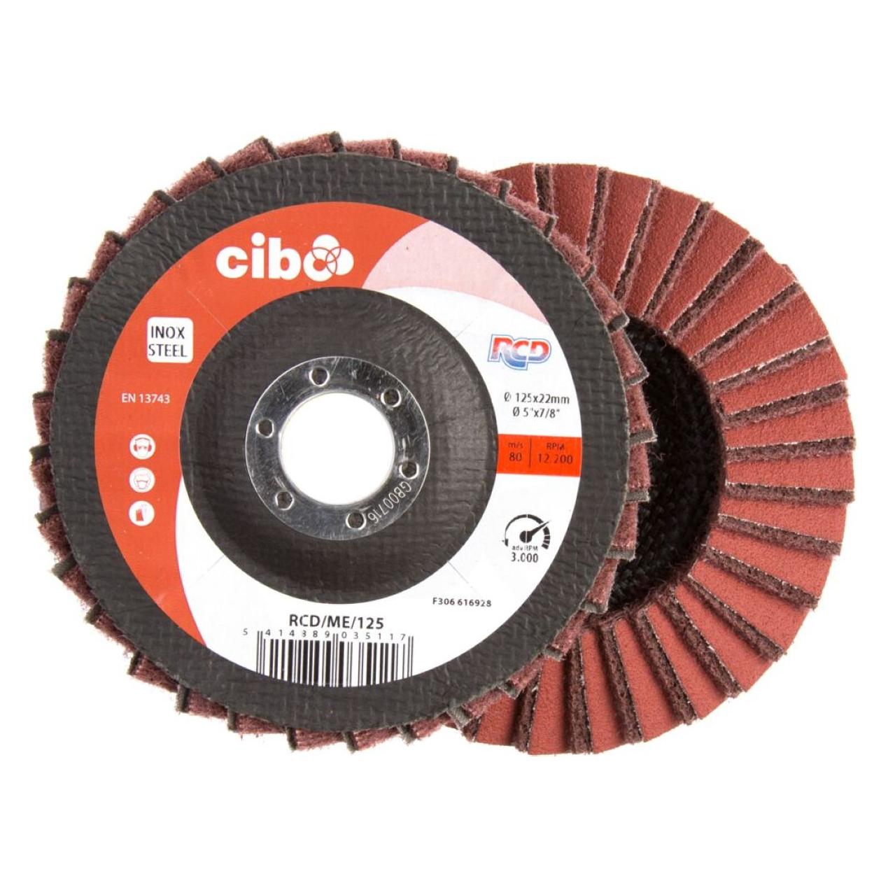 Cibo RCD/ME/125 RCD-Fächerscheibe Ø125 x 22 mittel (Mittel) (58728717)