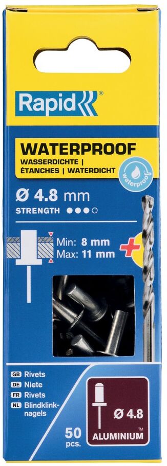 Isaberg Rapid AB Rapid Wasserdichter Niete, Ø 4,8 x 14 mm