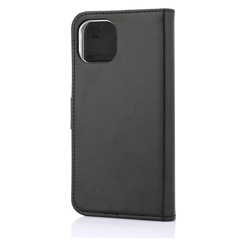 Wave Flap BookCase -suojakotelo, iPhone 13, musta (Apple iPhone 13) (WAVE-FBC-AP-IP13-BK)