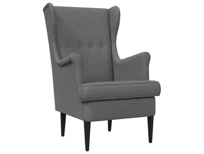 Fisinber Polstersessel Dunkelgrau Stoff Relaxsessel 65x79x100cm Bequemer Einzelsessel mit abnehmbarem Kissen und stabilen Holzbeinen, ideal zum Lesen im Wohnzimmer oder Schlafzimmer.