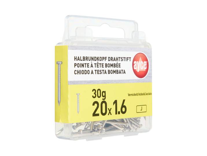 Ayce Halbrundkopf-Drahtstift 20 mm