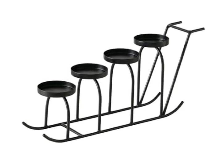 BOLTZE Slido Kerzenleuchter schwarz 45,5cm