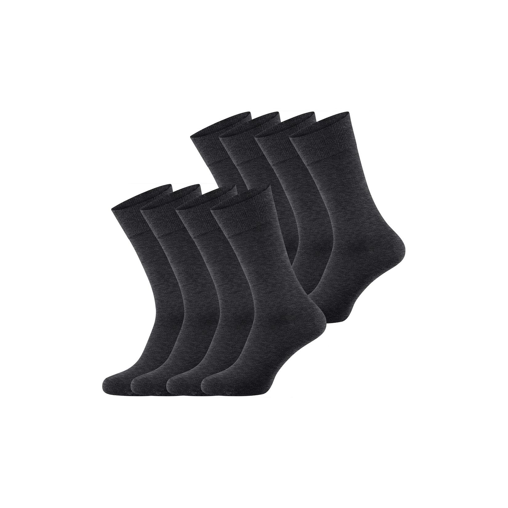 NUR DIE Herren Freizeitsocken Bambus Komfortbund 8er Pack