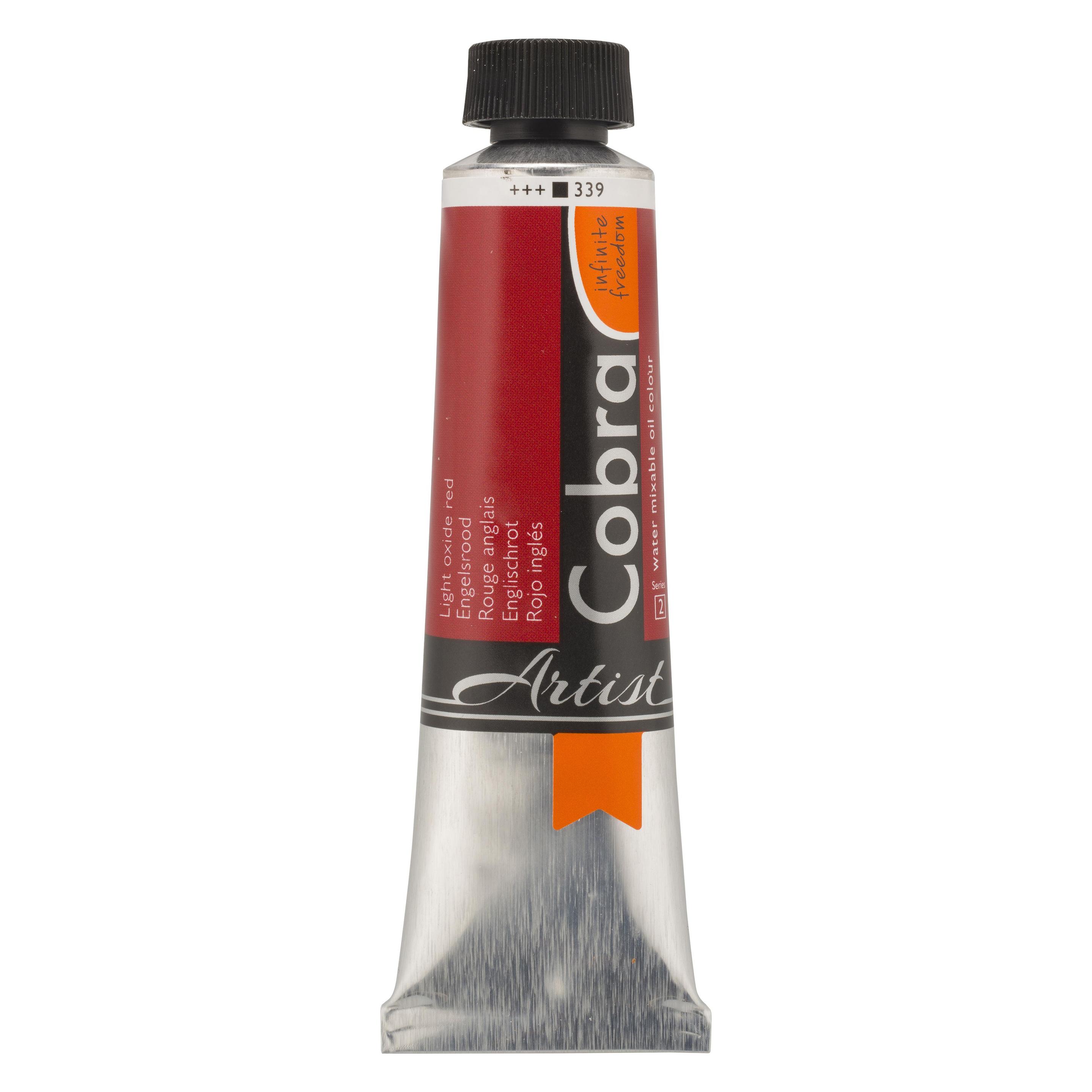 Talens Oelfarbe Cobra wasservermalbar Englischrot 339 (40 ml) (21053390)
