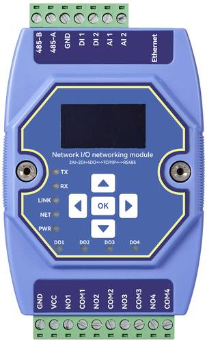 TRU COMPONENTS TC-ME31-AAAX2240 Schnittstellen-Modul Modbus-RTU, Modbus-TCP, Modbus Gateway, DI/O, Analog, RJ-45, RS-485 Anzahl