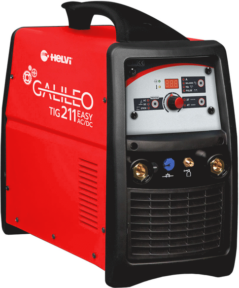 HELVI Galileo TIG 211 easy AC/DC - Saldatrice Inverter (MMA, TIG HF o LIFT), corrente alternata/continua (AC-DC)