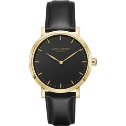 LARS LARSEN - JOSEPHINE - gold schwarz - schwarz - leder