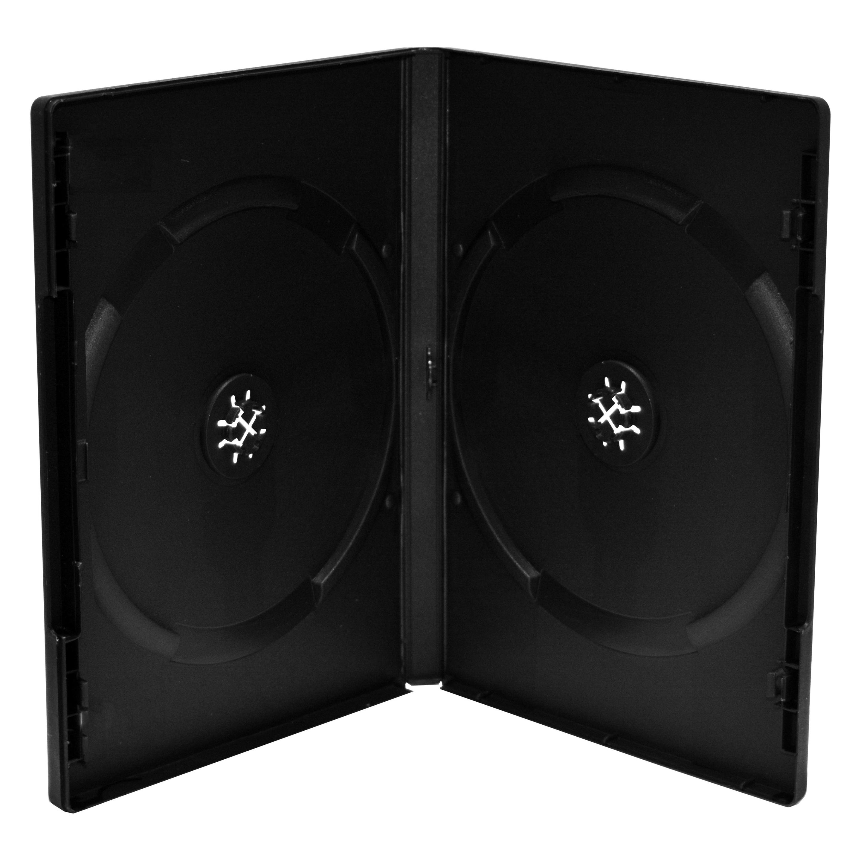 MediaRange DVD-Leerhülle für 2 Discs, maschinenfähig, 14mm, schwarz (BOX12-M)