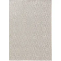 benuta Basic In- & Outdoor-Teppich Lou Weiß 120x170 cm - Teppich für Balkon, Terrasse & Garten