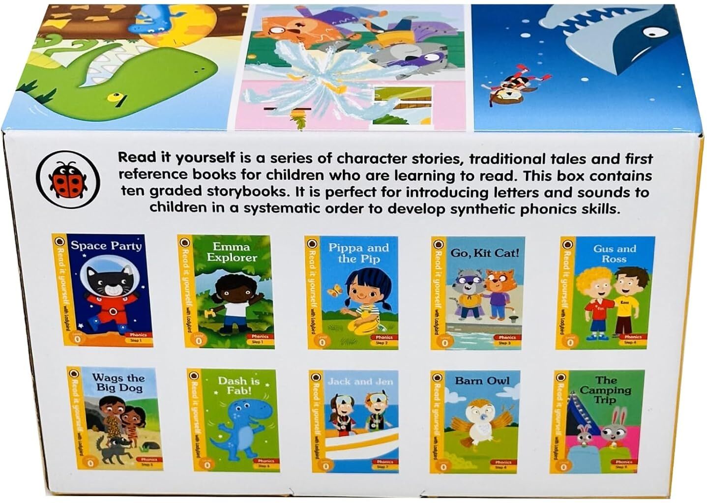 Ladybird Read It Yourself Tuck Box Level 0: 10 Books Box Set – Early Reading Stories & Learn-to-Read Collection for Kids