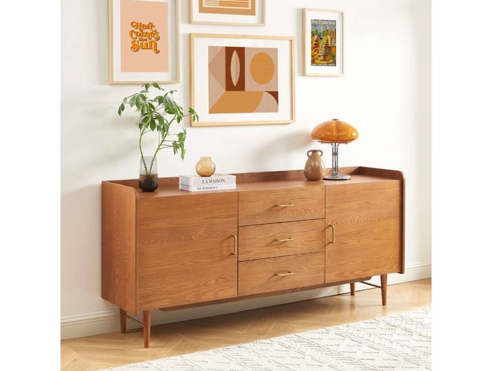Buffet placage frêne 2 portes 180cm