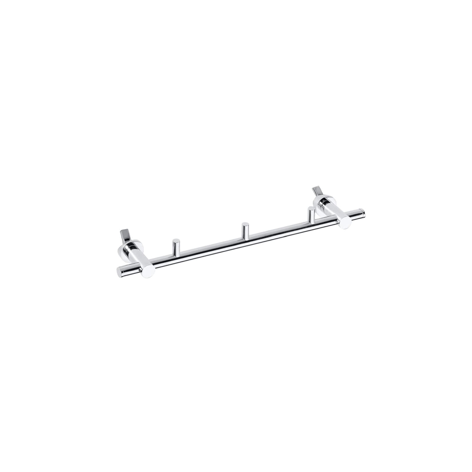 Brillantbad BAWELL Heizkörperhandtuchhalter Messing Chrom 90x355x40 mm für Bad & Küche >> zum Festschrauben