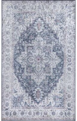 Momeni Karachi Polyester Traditional Medallion Area Rug.