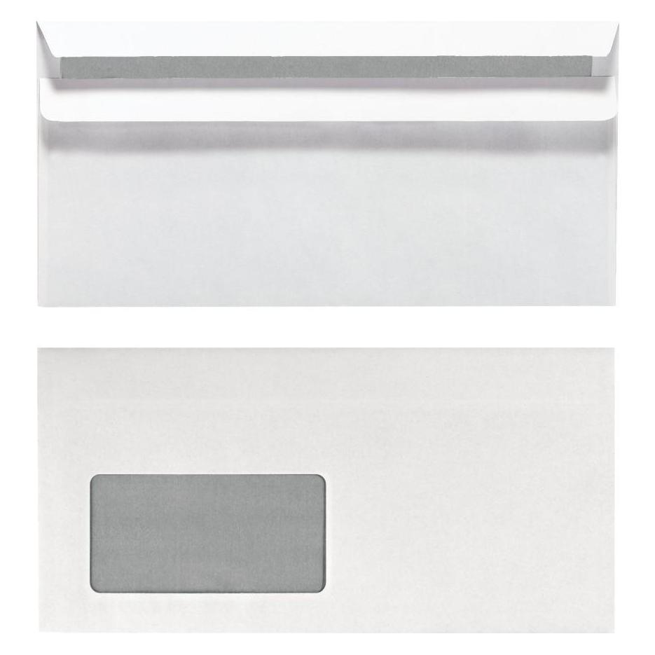Herlitz Briefumschlag DL mit Fenster (22 x 11 cm, 100x) (764746)