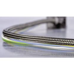 HellermannTyton 173-00800 HEGEMIP08-CUSP-C4 Geflechtschlauch Aluminium, Schwarz Polyester 8 bis 11.50 mm Meterware